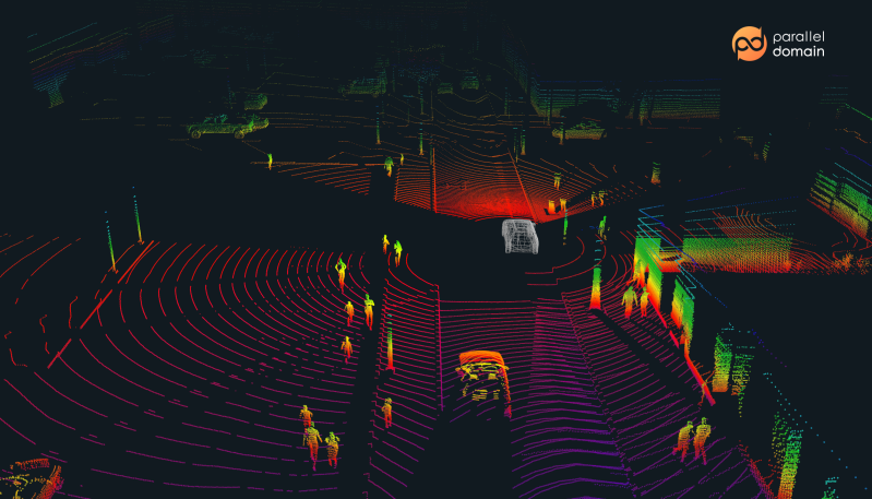 A sample of Parallel Domain’s synthetic data showing a map view of its virtual world capabilities.