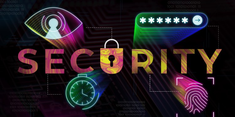 Illustration with "SECURITY" spelled out