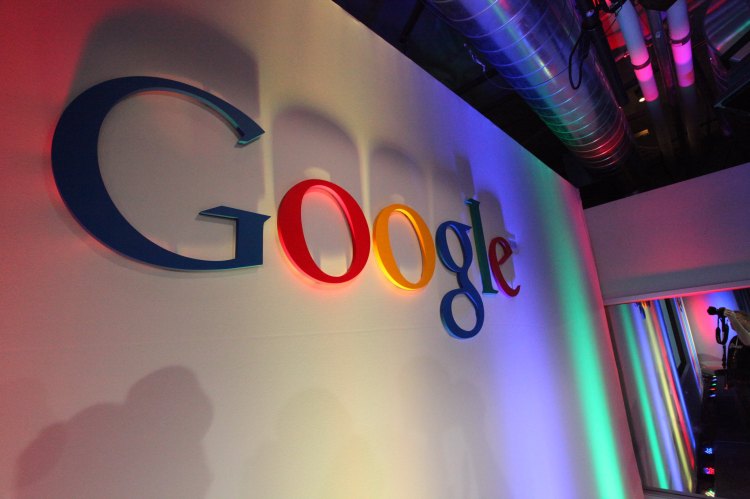 Pic of Google logo on a wall.
