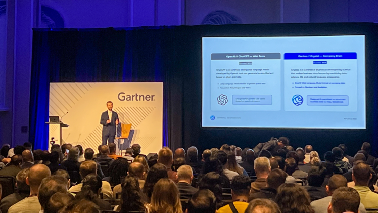 iGenius CEO & Founder Uljan Sharka, keynote presentation at Gartner Data & Analytics Summit