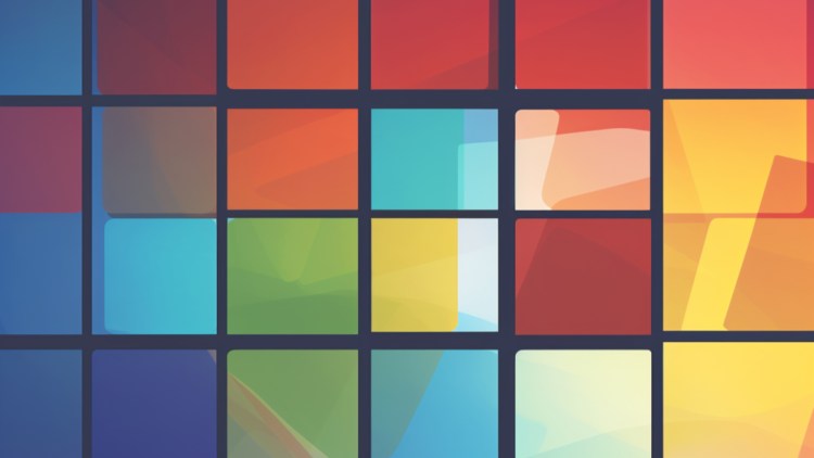 Vector art image of Microsoft Windows 11.