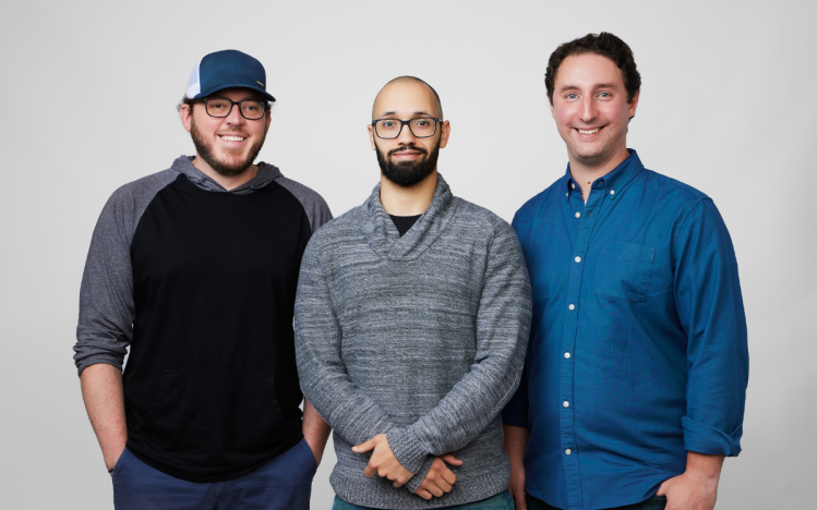Gable.ai co-founders (L to R) Adrian Kreuziger (CTO), Chad Sanderson (CEO) and Daniel Dicker (Founding Engineer)