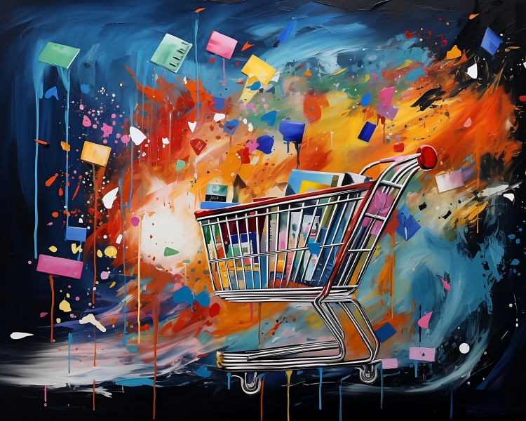 E-commerce fraud as an abstract painting.