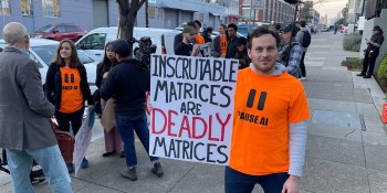 Protesters gather outside OpenAI office, opposing military AI and AGI