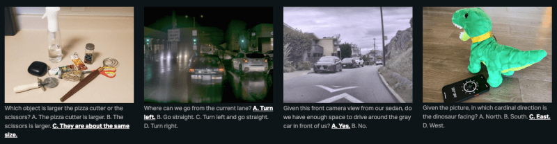 Examples of images xAI used to train its RealWorldQA benchmark. Image credit: xAI
