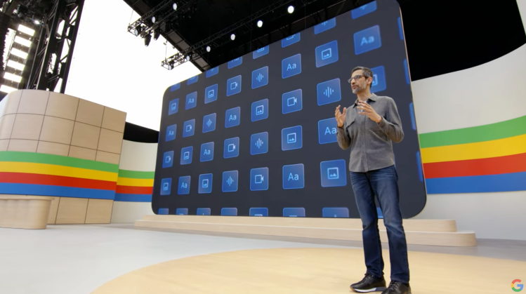 Alphabet CEO Sundar Pichai at Google I/O 2024