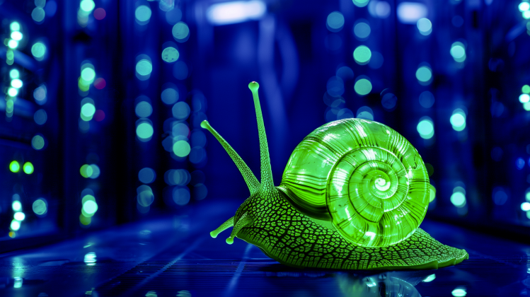 AI at a snail's pace