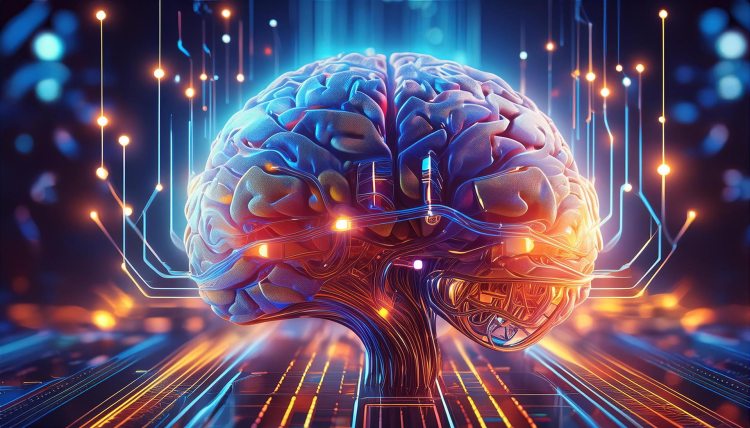 AI-generated image of a superintelligent brain