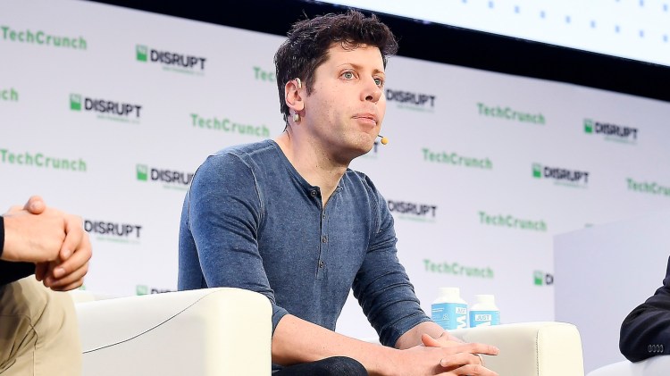 Sam Altman at TechCrunch Disrupt in 2019