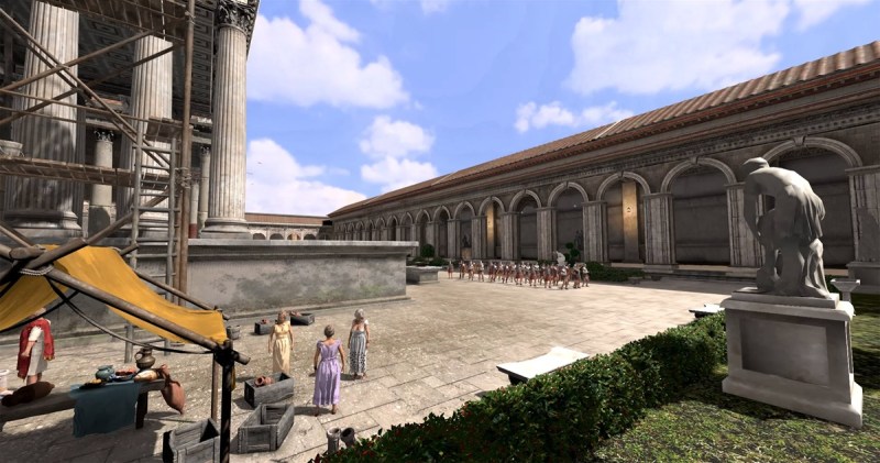 Largo di Torre Argentina in ancient Rome.