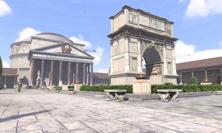Portyl shows what ancient ruins looked like in their heyday.